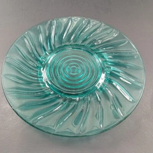 Jeannette ultramarine swirl Saucer plate vintage 6" - Picture 1 of 3