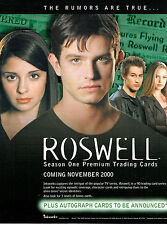 ROSWELL SEASON ONE TRADING CARDS SELL SHEET