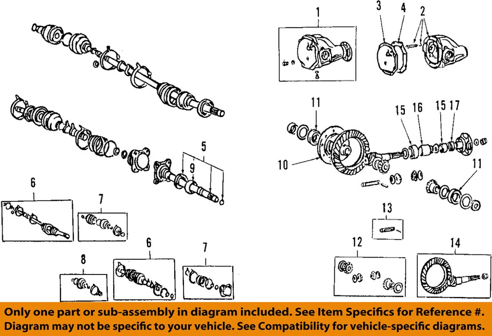 Cojinetes de eje delantero Dodge Chrysler OEM 84-93 Ram 50 MB160662 Foto 1 de 1