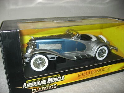 1935 DUESENBERG SSJ SILVER BLUE COMBO 1:18 OPENING HOOD & DOORS LIMITED EDITION - Image 1 of 4
