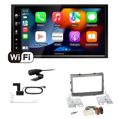 Kenwood Autoradio WiFi CarPlay für Ssangyong Rodius II ab 2013 dunkelsilber - Bild 1 von 4