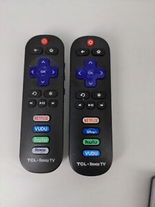 New listingLot 2 TCL Roku TV Remote Netflix, Vudu, Hulu, Roku