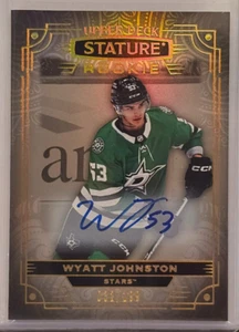 Wyatt Johnston 2022-23 Upper Deck Stature Rookie Auto 32/199 Stars #176 - Picture 1 of 2