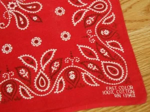 "RARO De Colección Antiguo REMOLINO RÁPIDO COLOR Algodón Motociclista EE. UU. BANDANA Vela Hanky 21" - Imagen 1 de 3