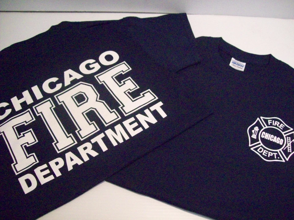 Молодежная футболка Chicago Fire Department темно-синяя - Изображение 1 из 1