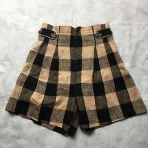 Who What Wear Checkered Shorts New w/ Tags, Women's 2 (Black/Grey/Light Brown) - Picture 1 of 7