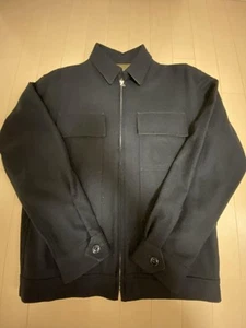BEAMS PLUS x TUBE Wool Blouson L Blue Black L70cm Used Excellent From Japan - Picture 1 of 5