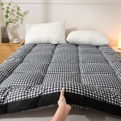 Hotel Quality Mattress Topper 10cm Deep Thick Single Double King Sizes Bed Mats - Image 1 of 4