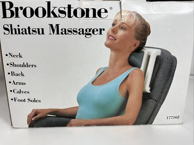 Masajeador Shiatsu BROOKSTONE Modelo AHP-K5 Con Correas de Silla Probado y Funciona Foto 1 de 3