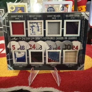 BENCH STANTON CARTER SNIDER 2024 Leaf In The Game Used Sports Reference HR  /2 - Picture 1 of 7