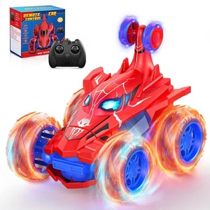 Spider Remote Control Car Rc Cars ToysCool Rechargeable Stunt Rc Car with 360 F - Picture 1 of 6