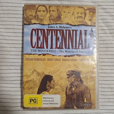 Centennial (1978) The Miniseries 6-Disc DVD Set Region Free Richard Chamberlain - Image 1 of 4
