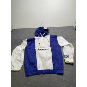 NFL Team Apparel Cowboys Pullover Windbreaker Jacket Half Zip Lightweight S - Picture 1 of 12