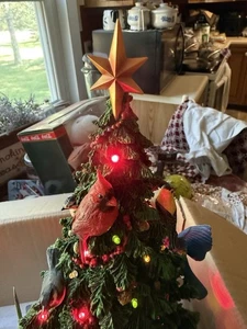 Danbury Mint The Birdwatcher's Weihnachtsbaum Vögel Eier Beeren beleuchtet Urlaub - Bild 1 von 6