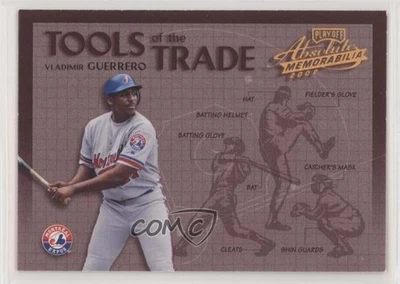 Playoff Absolute Memorabilia Tools of the Trade Gold 2002 Vladimir Guerrero Salón de la fama Foto 1 de 2
