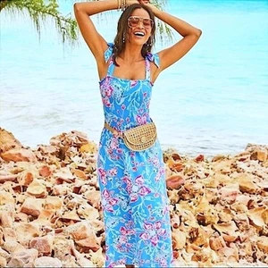 Neu mit Etikett $ 178 Lilly Pulitzer Kailua MAXIKLEID, LARGE - Bild 1 von 12