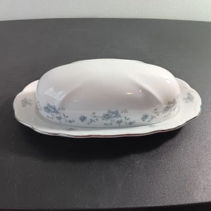 Johann Haviland "Blue Garland" Covered Butter Dish - Picture 1 of 7