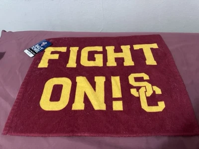 USC TROJANS “FIGHT ON” Rally Towel  15x18” NCAA - Image 1 of 2