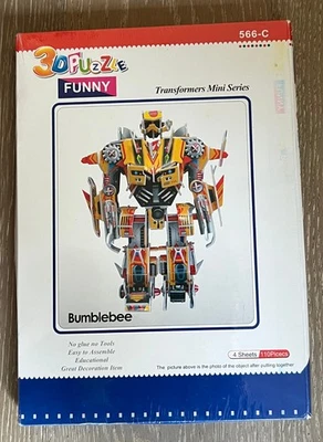 3D Puzzle Transformers Mini Series Bumblebee # 566-C-New - Image 1 of 2