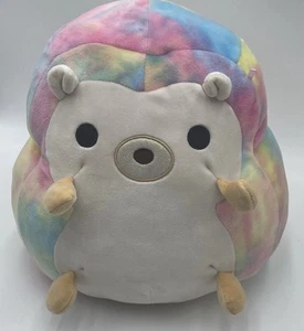 Squishmallow 12 Inch Bowie Hedgehog Rainbow Tie Dye Plush Original Kelly Toy - Picture 1 of 10