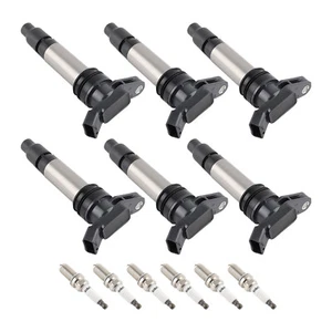 6 Ignition Coils + Spark Plugs For 2007-2011 Volvo S80 XC60 XC70 3.0L 3.2L I6 - Picture 1 of 20