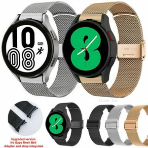 Curved Milanese Watch Band Strap For Samsung Galaxy Watch 4 5 6 7 40/44/47 5 pro - Picture 1 of 11