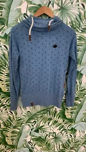 Naketano blue patterned hooded jumper size S - Picture 1 of 7