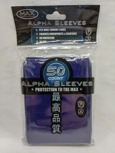 (1) (50) Pack Vintage Max Protection Blue Alpha Standard Size Sleeves #7050L FB - Picture 1 of 7