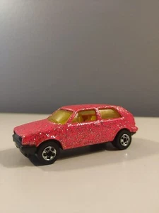 Rare Vintage 1989 Mattel Hot Wheels Volkswagen VW Golf GTI Diecast Pink - Picture 1 of 8