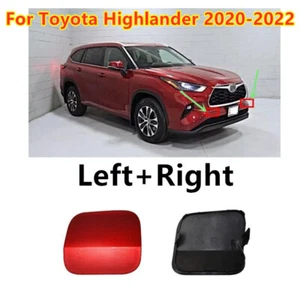 2X tapa de gancho delantero rojo para remolque para Toyota Highlander 2020-2023 - Imagen 1 de 3