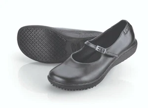 Shoes For Crews Mary Jane II Ladies Work Boots Black Anti-slip - Picture 1 of 4