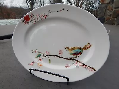Simply Fine Lenox Chirp Serving Platter Plate 13" Bone China USA New & Box - Image 1 of 4