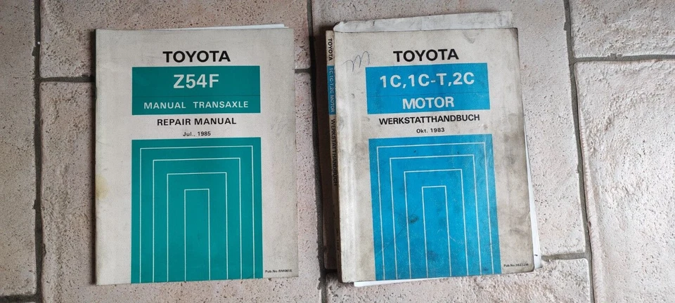 Toyota Tercel Z54F Manual Transaxle JUL 1985 + Motor 1C 1C-T 2C OKT 1983 - Immagine 1 di 1