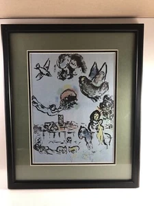 Nocturne in Venice Original 1963 Color Lithograph by Marc Chagall Framed - Picture 1 of 2