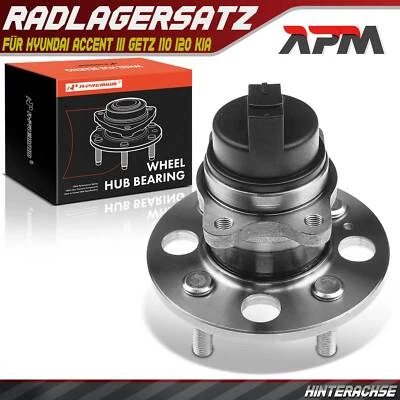 Rear Wheel Hub Bearing Kit with ABS Sensor for Hyundai Accent III i10 Kia Rio II - Image 1 of 4