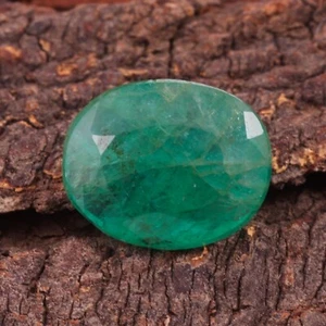 2.56 Ct Natural Zambian Emerald Oval Cut 10x8 MM Faceted Emerald Loose Gemstone - Picture 1 of 3