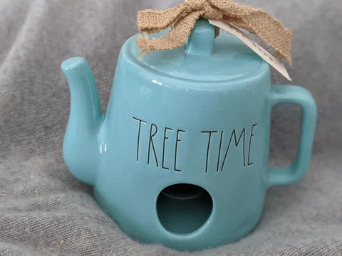 Rae Dunn Bird House TREE TIME Teapot      New Cover