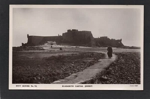 Postcard Jersey Channel Islands view of Elizabeth Castle early RP by Foot - Picture 1 of 2