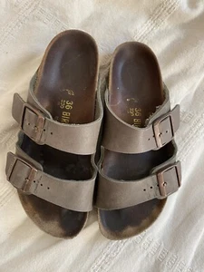 Birknestock Arizona Sandal - Regular - W5/EUR 36 - Tabacco Leather MSRP $125 - Picture 1 of 4