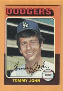 Tommy John Los Angeles Dodgers 1975 Topps #47 Terre Haute Indiana - Imagen 1 de 2