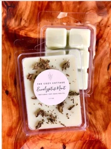 EUCALYPTUS MINT sinus cold relief-Natural Soy Wax Melts for warmer-candles/tarts - Picture 1 of 4