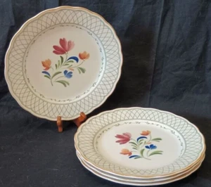 Vintage 4 NIKKO Provincial Designs Dinner Plates Japan Set Of Four - 10.25" - Picture 1 of 7
