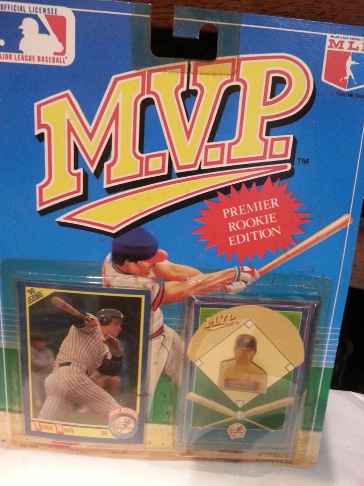 1990 Kevin Maas MVP As Novedad Coleccionista Pin & Score Card, Nuevo de Lote Antiguo Foto 1 de 3