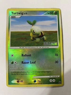 Turtwig 77/100 Platinum Reverse Holo Lv.11 - Image 1 of 4