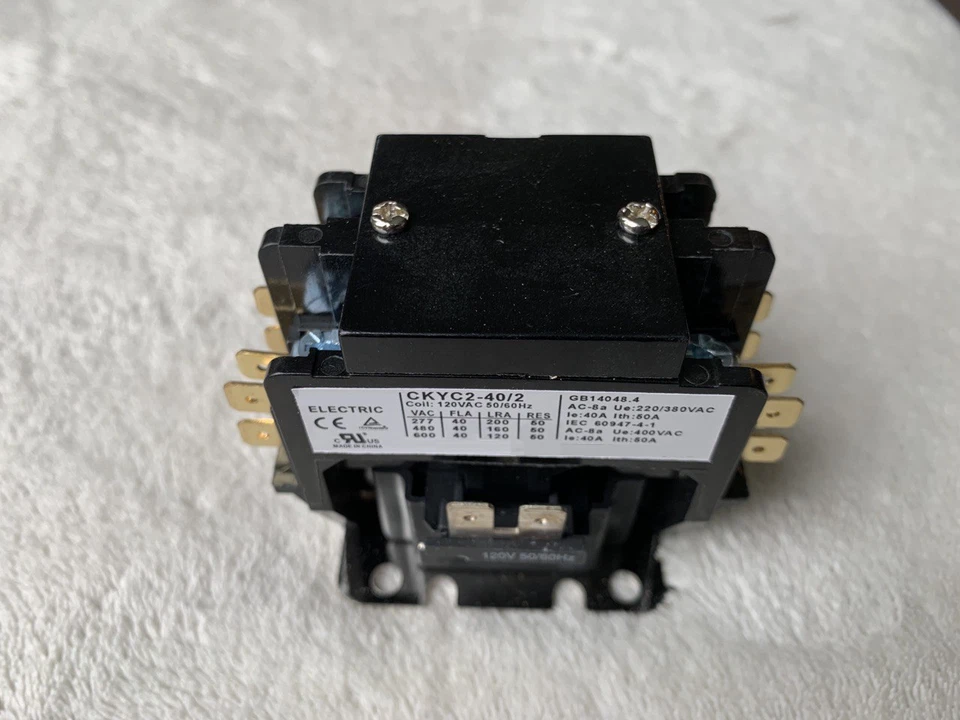 Electrical Contactor 2 Phase 2 pole 40/50A Coil 120V UL Approve AC Heater Motor  - Image 1 of 1