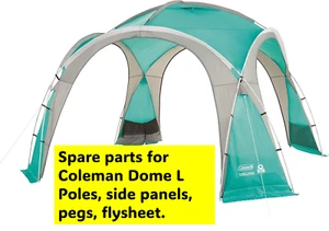Coleman Dome Shelter L Gazebo (3.65m x 3.65m) spare parts poles pegs canopy - Picture 1 of 7