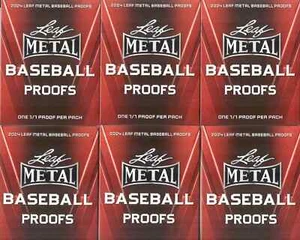 Lote de 6 paquetes sellados de béisbol de hoja metálica de 1/1 2024 a prueba - Imagen 1 de 1