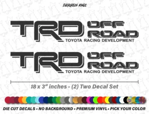 TRD Off Road Decals Set for Toyota Tacoma Tundra Truck Bedside 4X4 Stickers - Picture 1 of 4