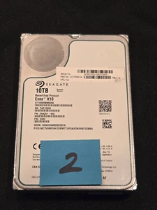 Seagate Exos X10 Recert 10TB 12GB/s SAS 7200 ST10000NM0096 HDD Hard Drive # 2 - Afbeelding 1 van 2