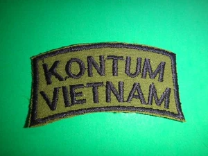 KONTUM VIETNAM Subdued Arc Patch From Vietnam War Era - Bild 1 von 3